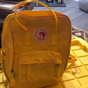 Bright Yellow Kids Backpack kalidi